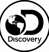 A black and white logo of discovery.